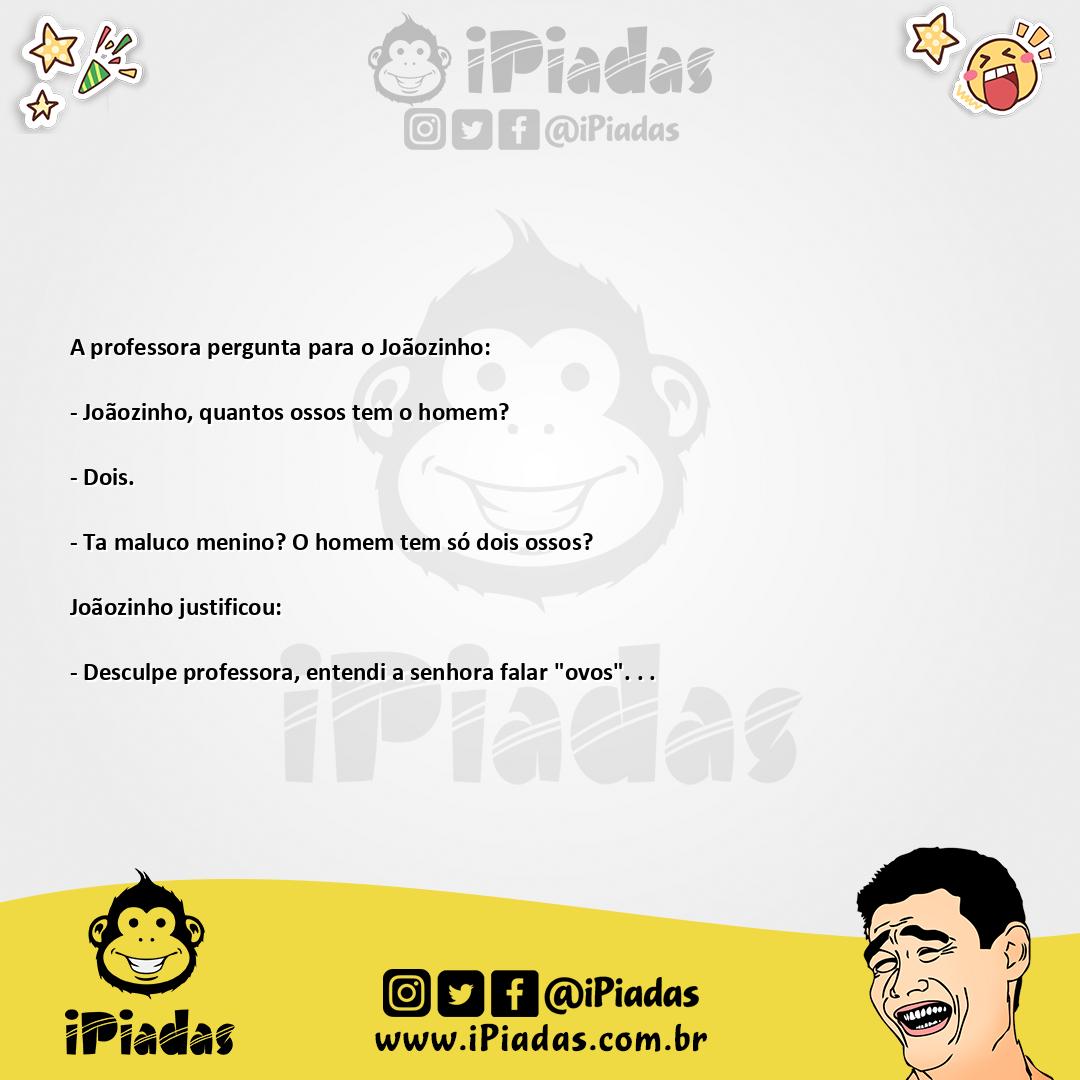 Ilustração da piada Os ossos do Barão no iPiadas