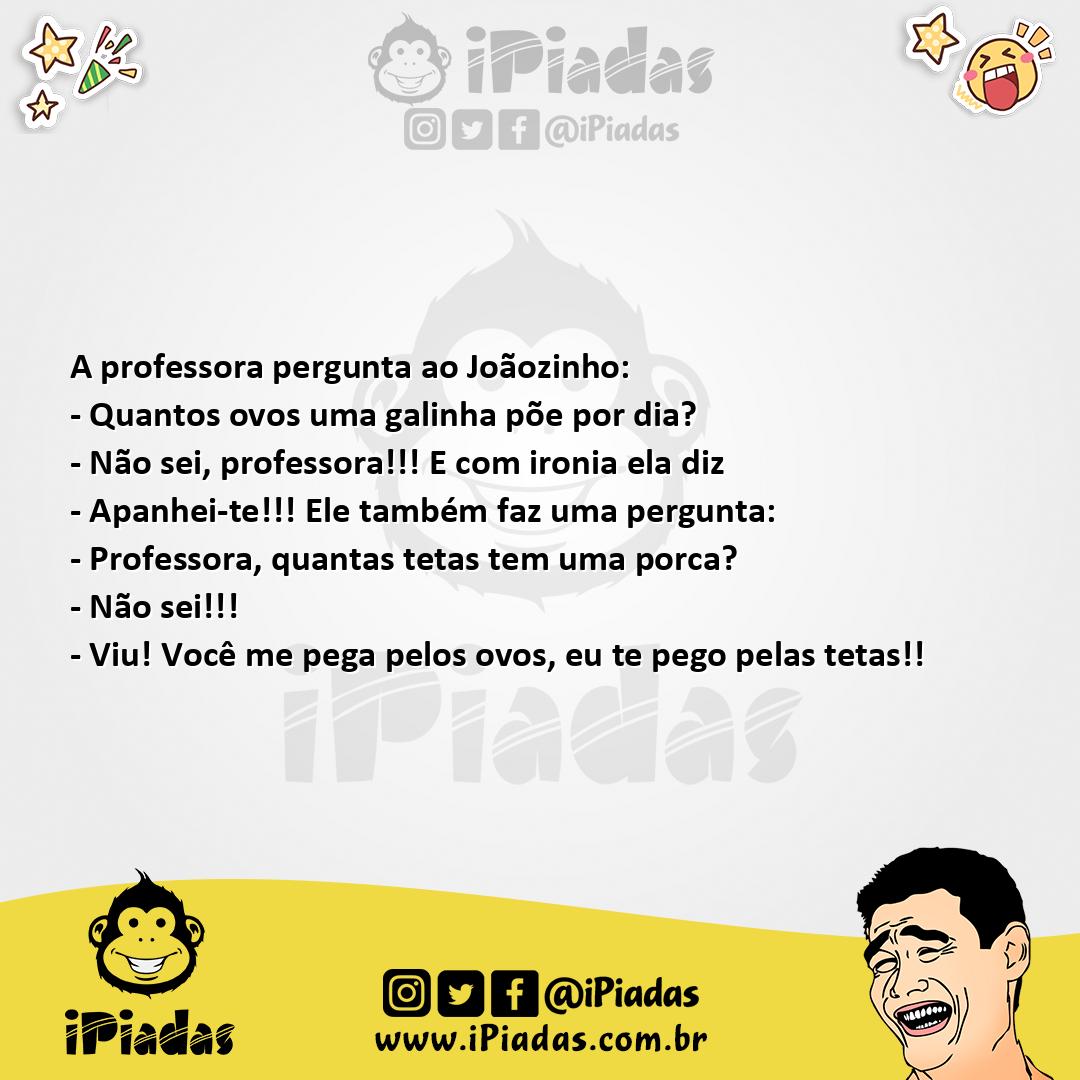 Ilustração da piada Ovos e Tetas no iPiadas