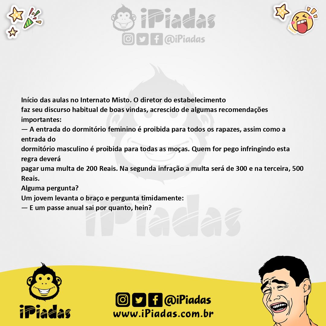 Ilustração da piada Pergunta discreta no iPiadas