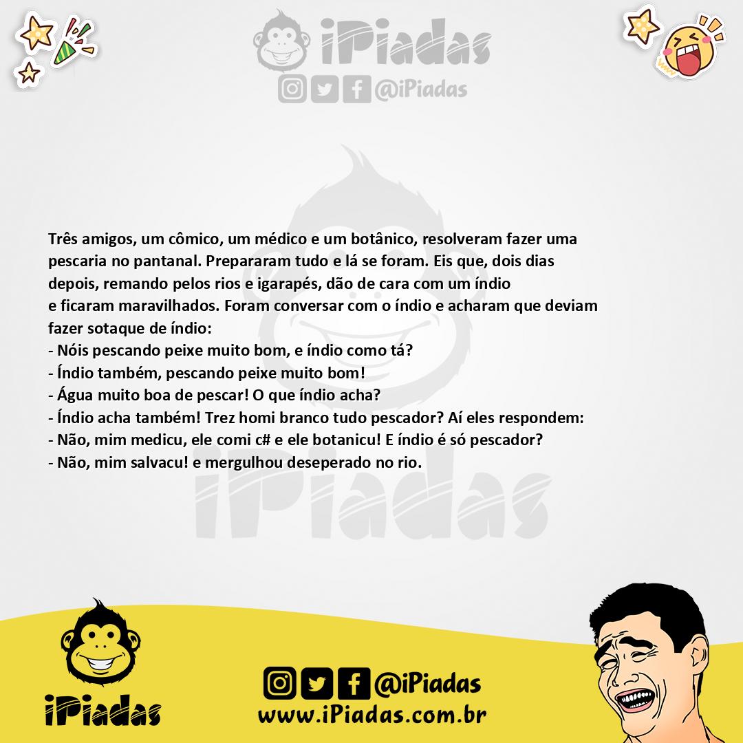 Ilustração da piada Pescadores no iPiadas