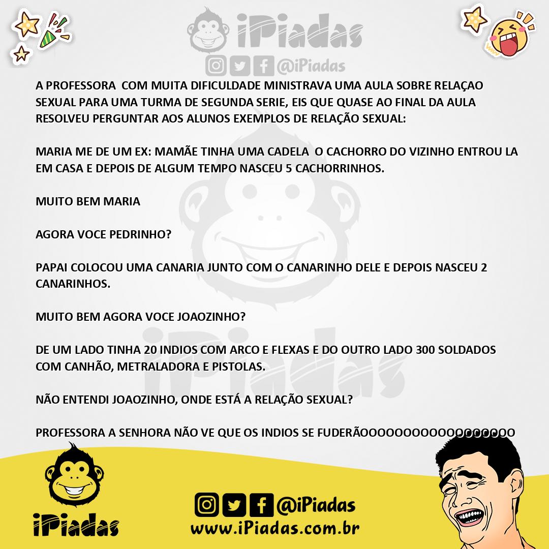 Ilustração da piada RELAÇÃO SEXUAL no iPiadas