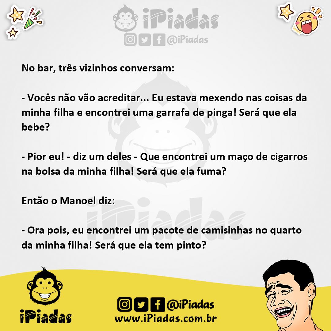 Ilustração da piada Será? Será? no iPiadas