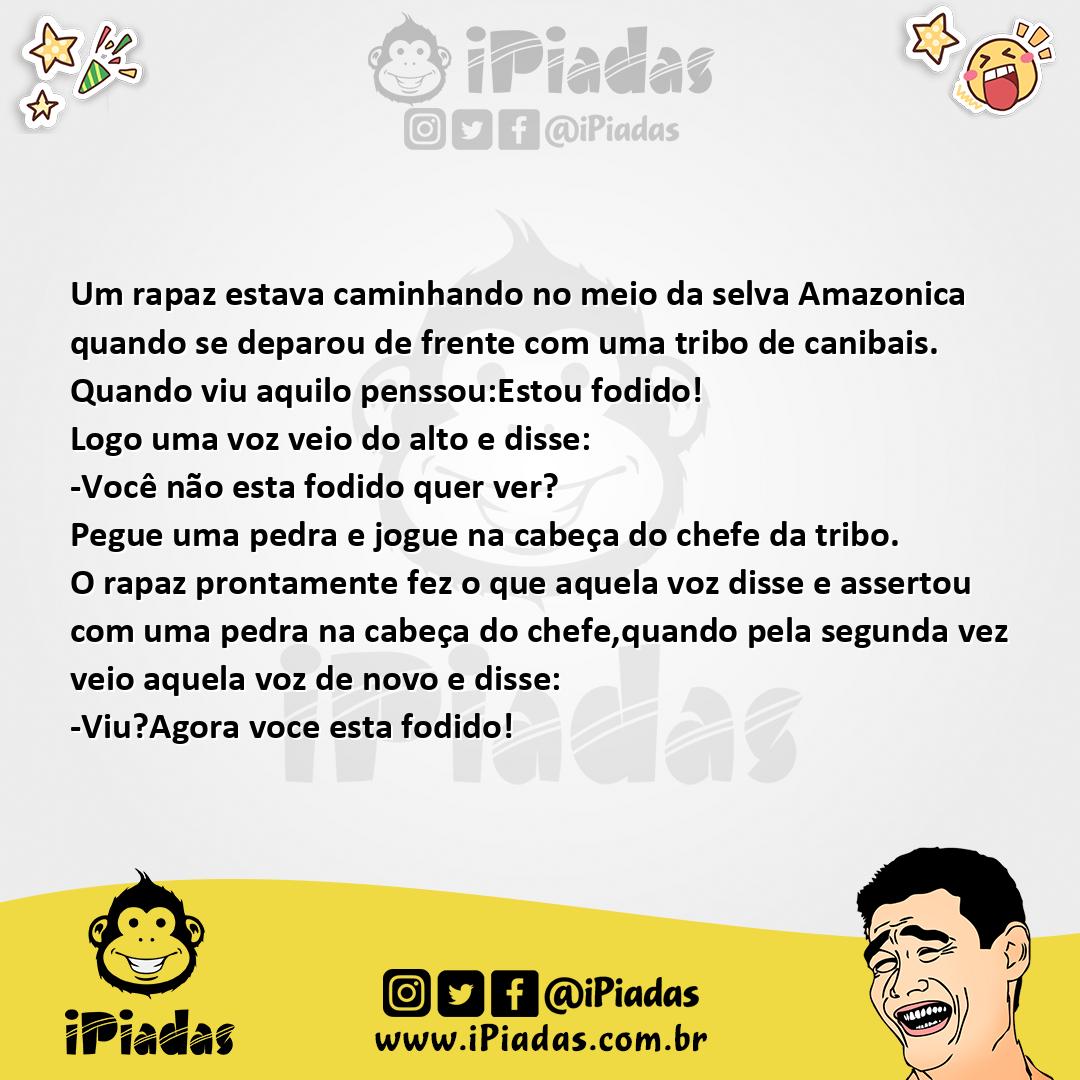 Ilustração da piada To fudido no iPiadas
