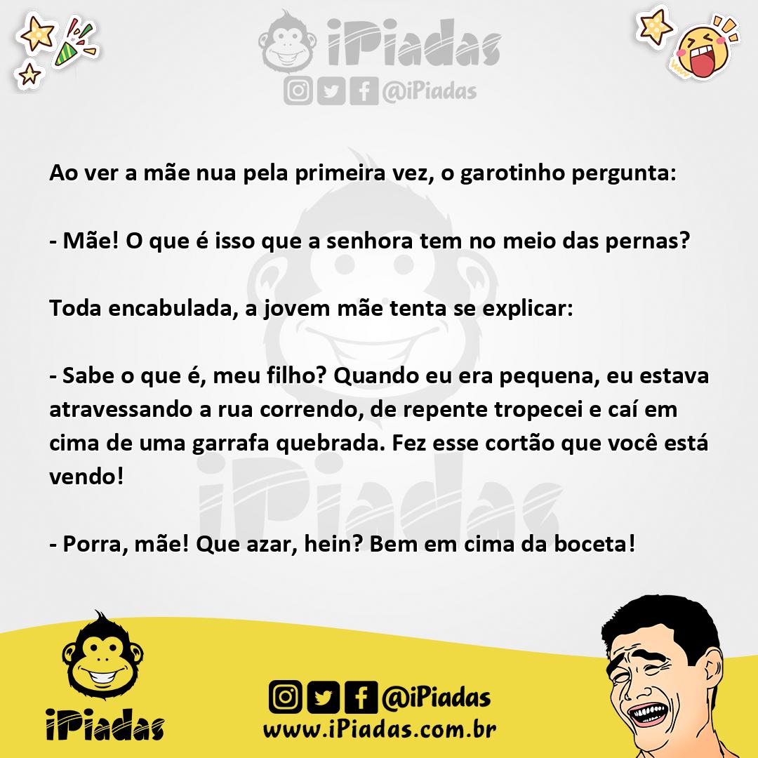 Ilustração da piada Tomando Banho Com a Mãe no iPiadas