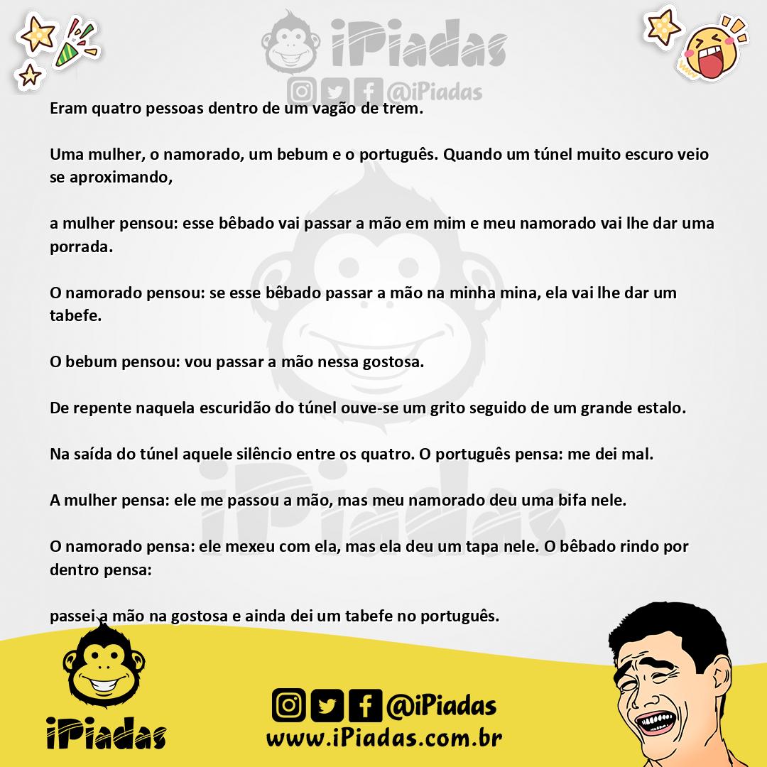 Ilustração da piada Túnel Arriscado no iPiadas