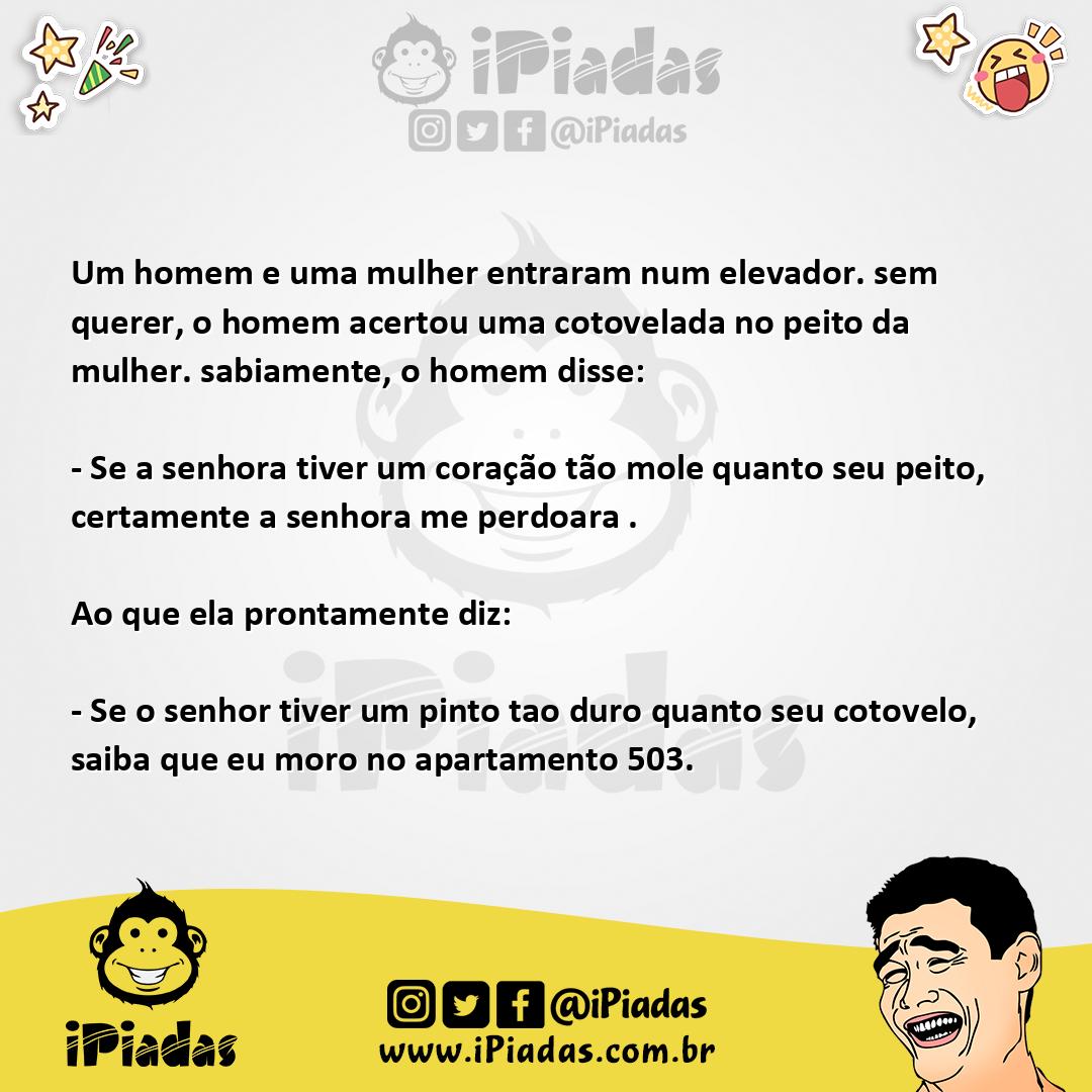 Ilustração da piada Um homem e uma mulher no iPiadas