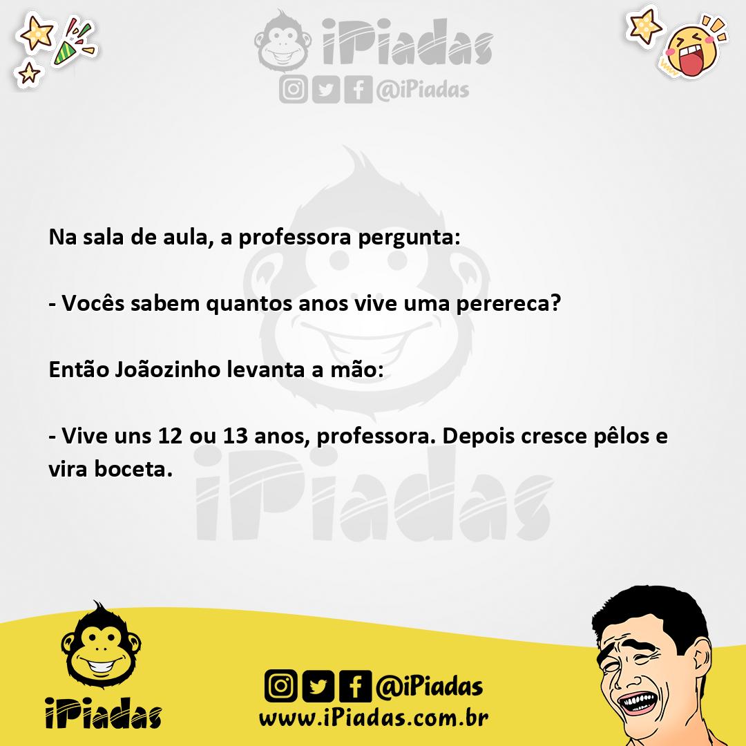 Ilustração da piada Vida de Perereca no iPiadas