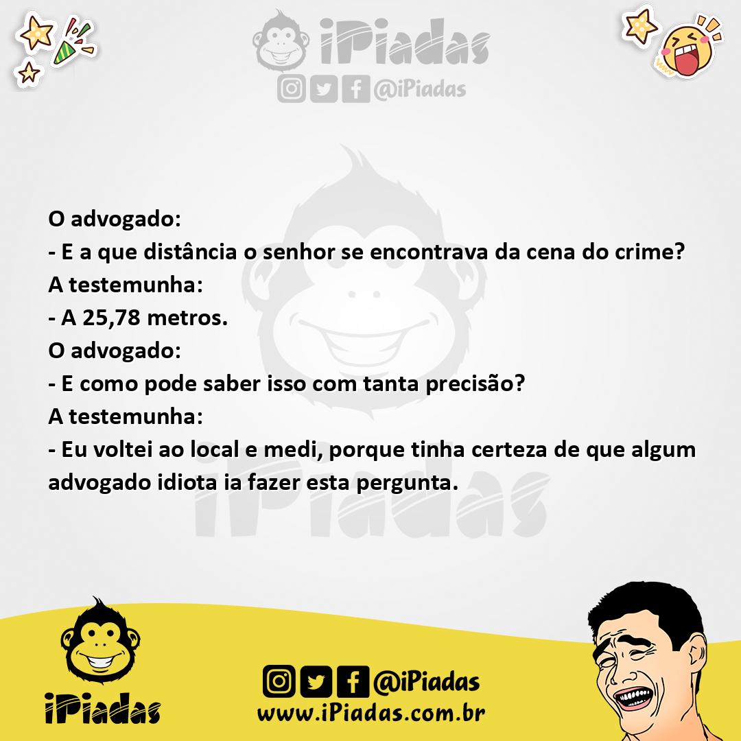 Ilustração da piada Cena do Crime no iPiadas