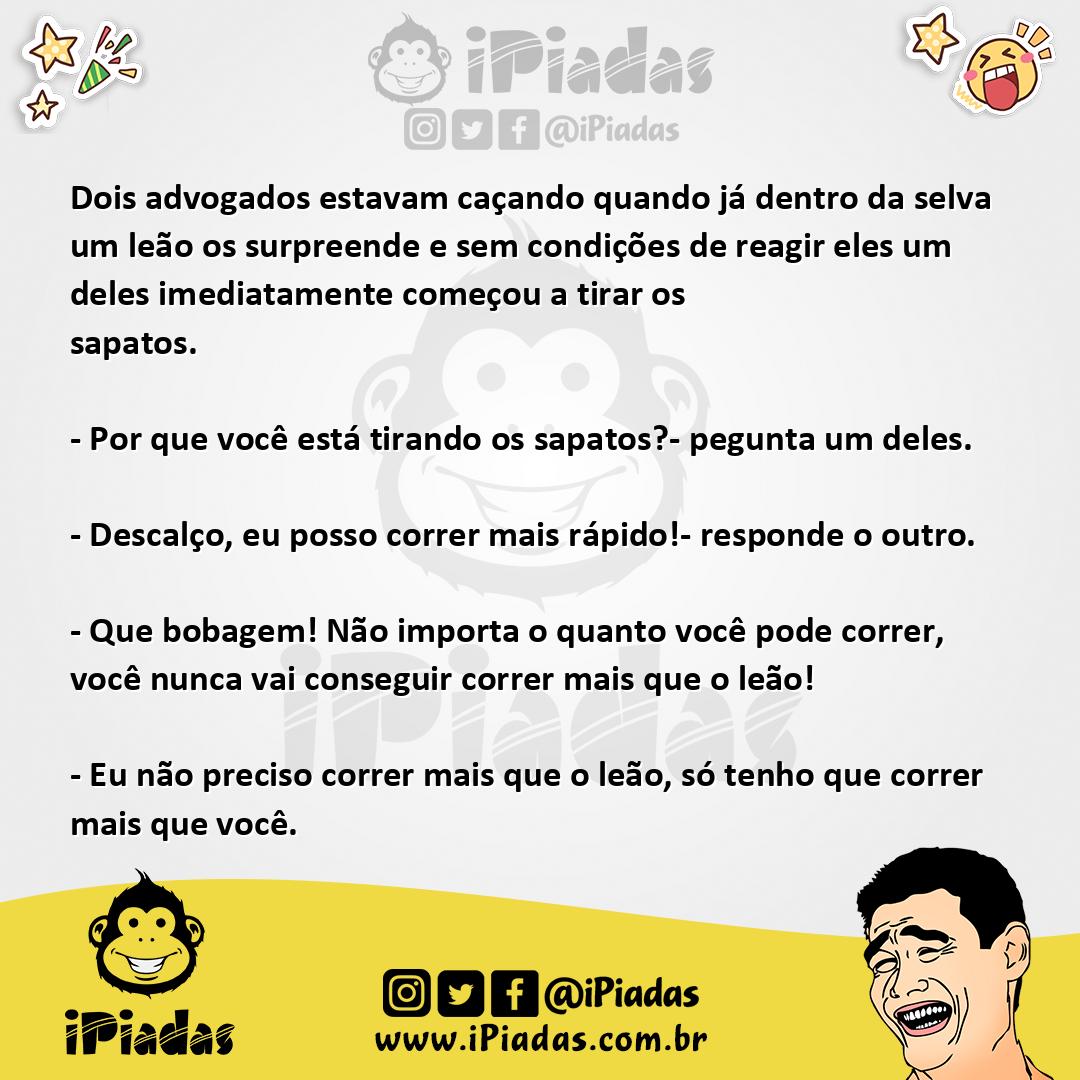 Ilustração da piada Correr mais no iPiadas
