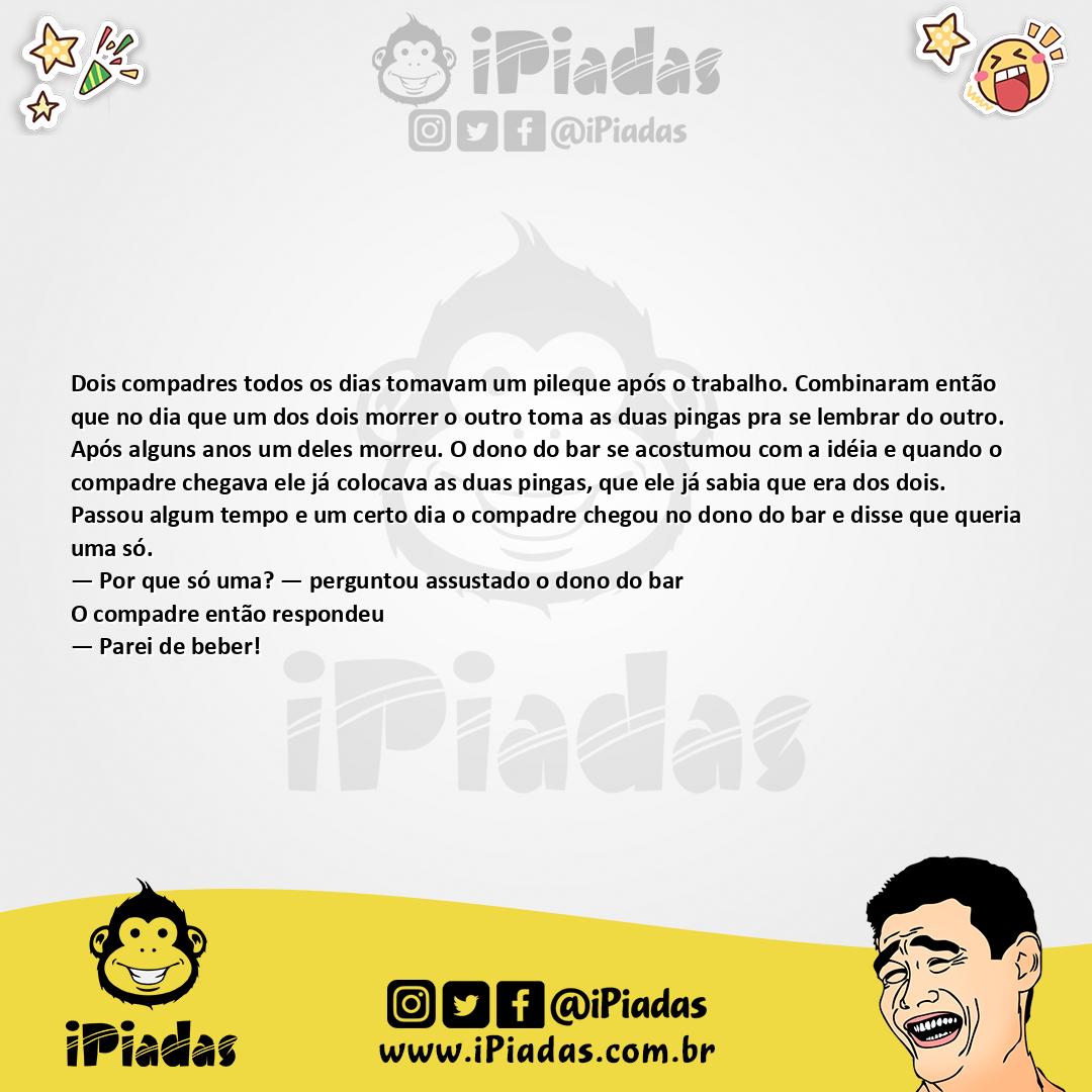 Ilustração da piada Dois Compadres no iPiadas
