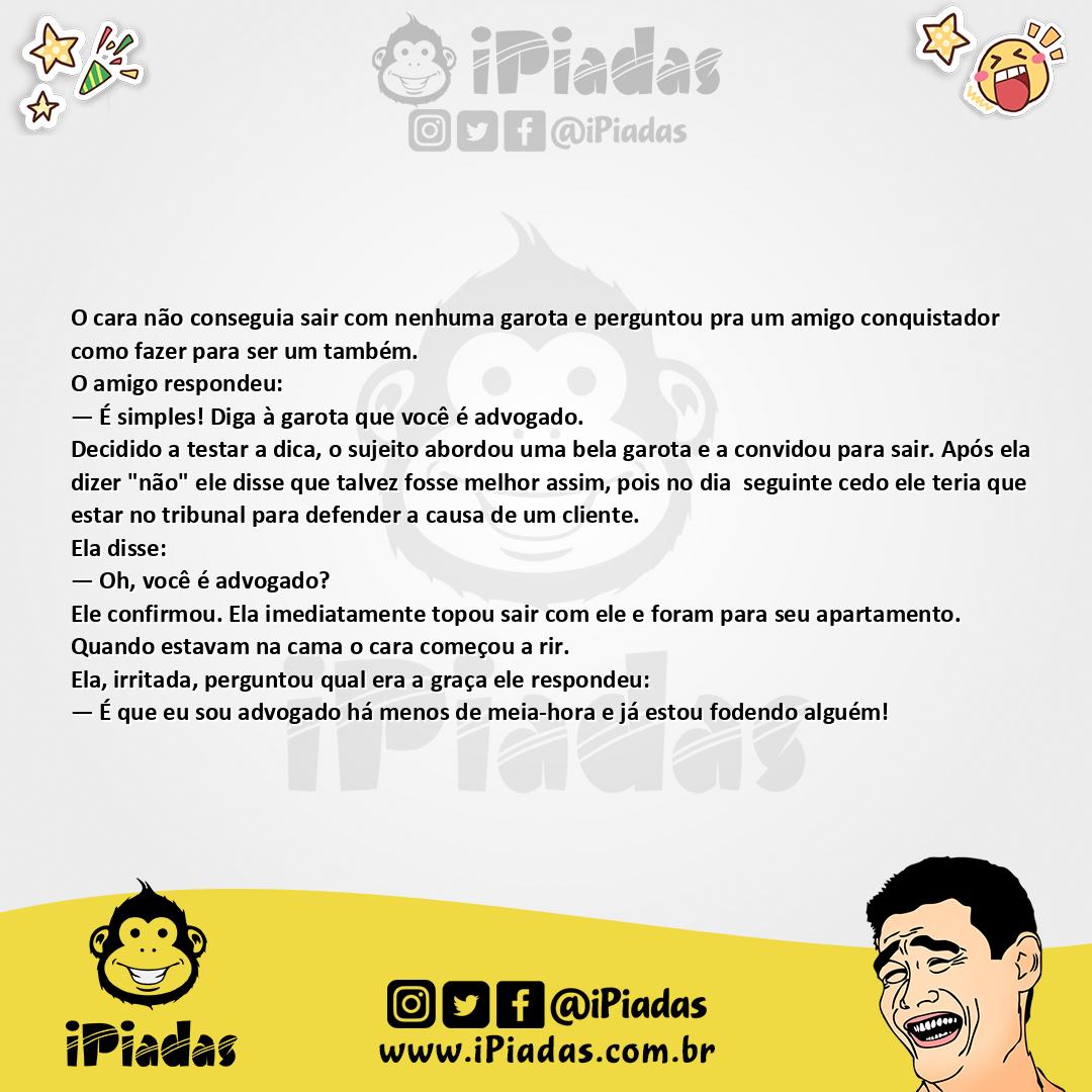 Ilustração da piada Falso Advogado no iPiadas