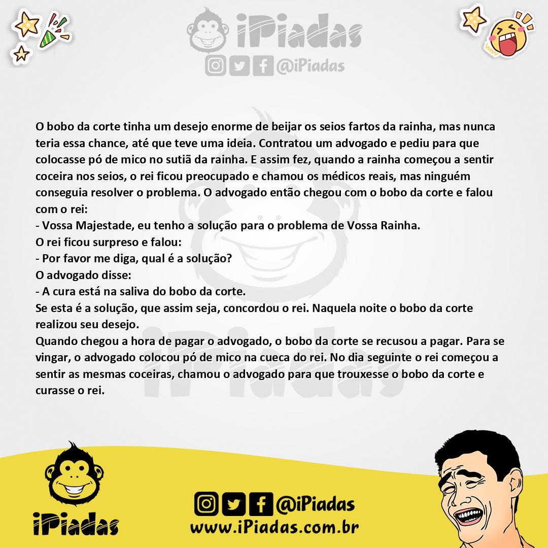 Ilustração da piada O Bobo da Corte e o Advogado no iPiadas