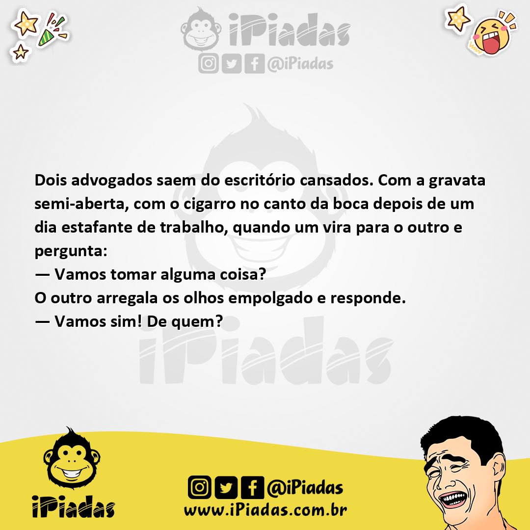 Ilustração da piada Tomar Alguma Coisa no iPiadas