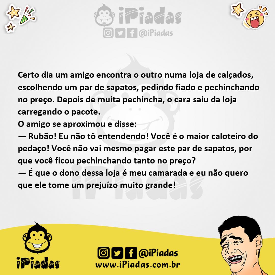Ilustração da piada Amigo Caloteiro no iPiadas