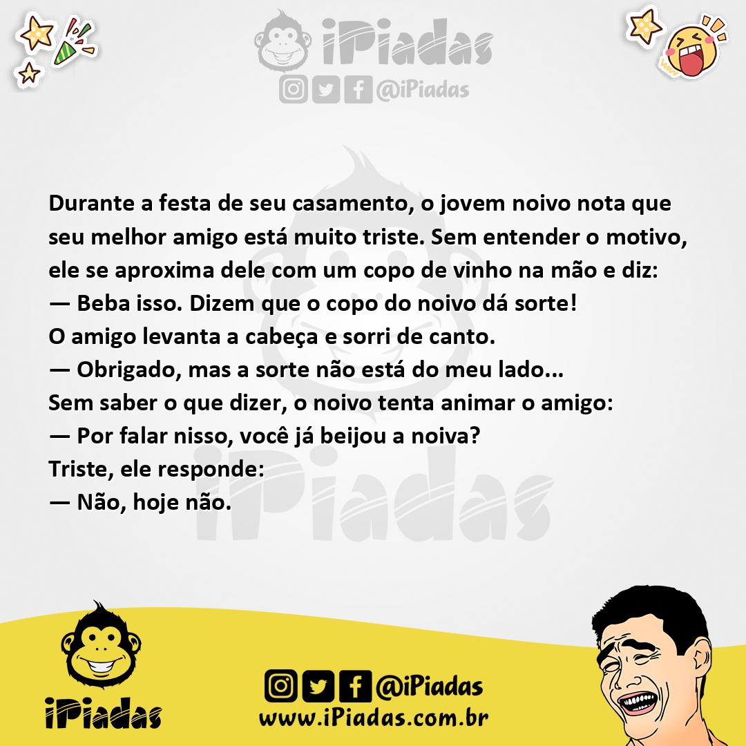 Ilustração da piada Dia Sem Sorte no iPiadas