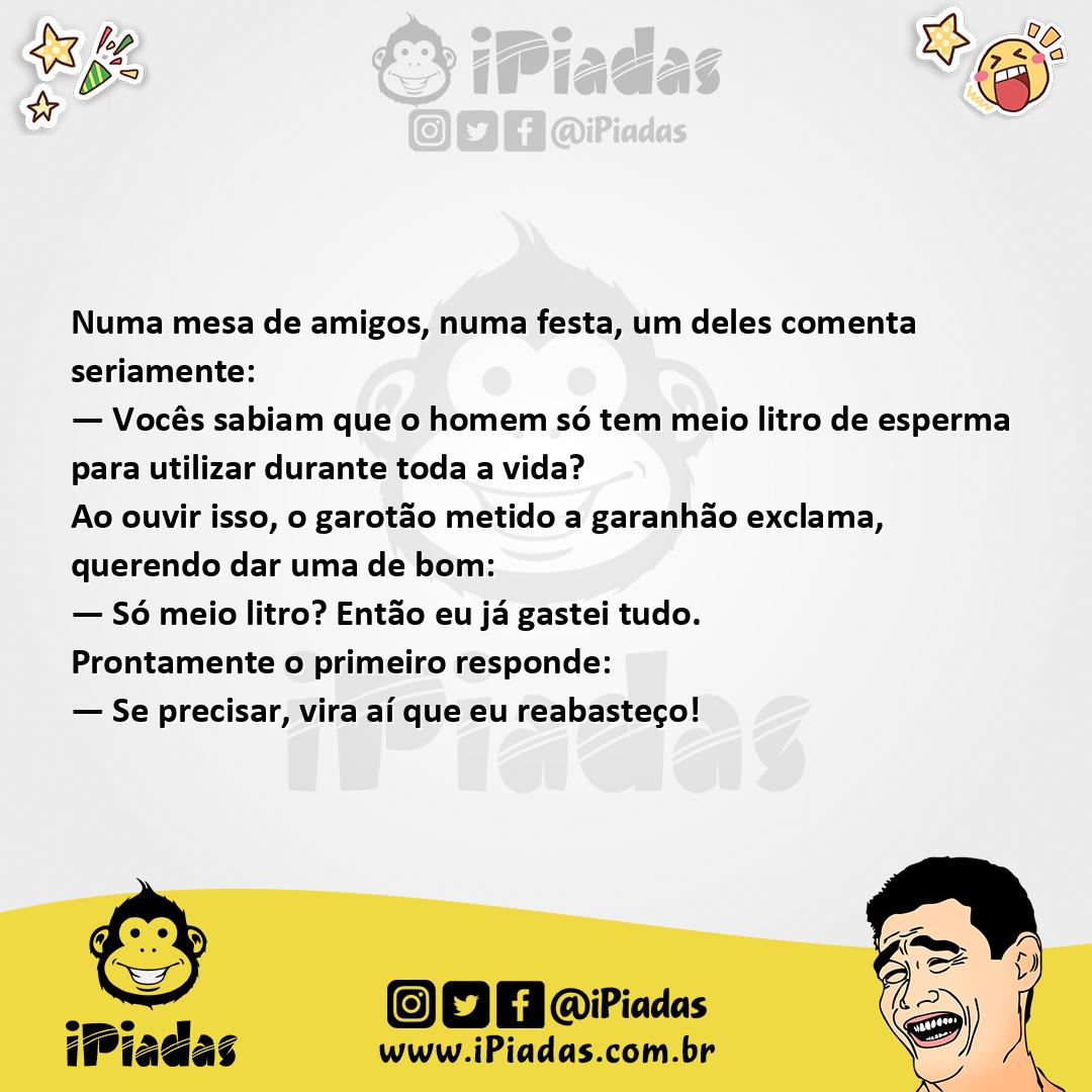 Ilustração da piada Esperma no iPiadas