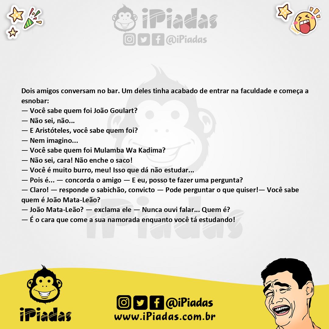 Ilustração da piada Medindo Conhecimentos no iPiadas