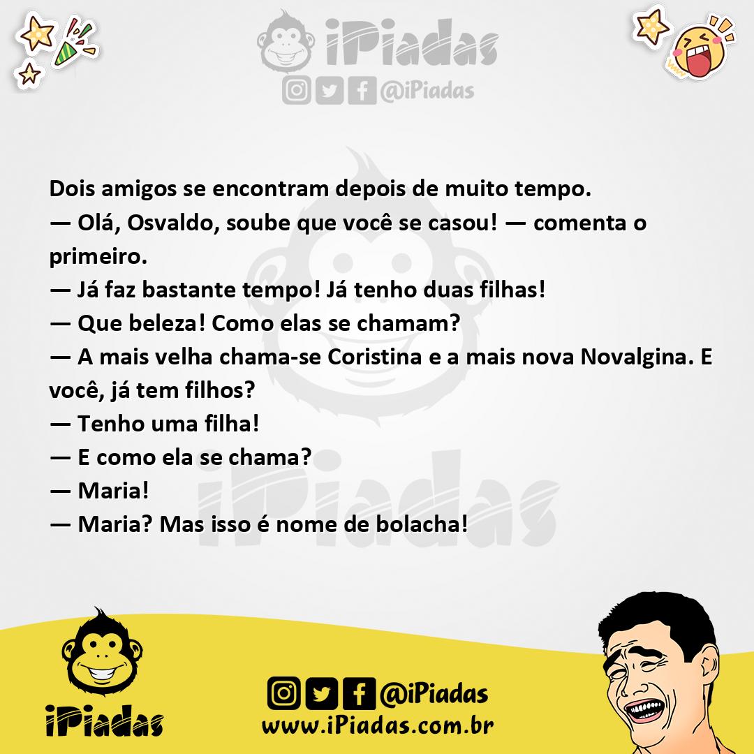 Ilustração da piada Nomes Esquisitos no iPiadas