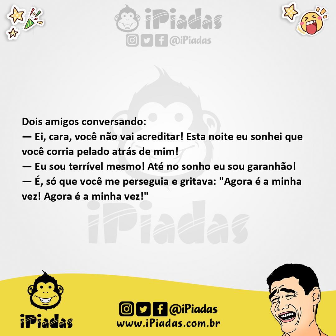 Ilustração da piada O Sonho no iPiadas