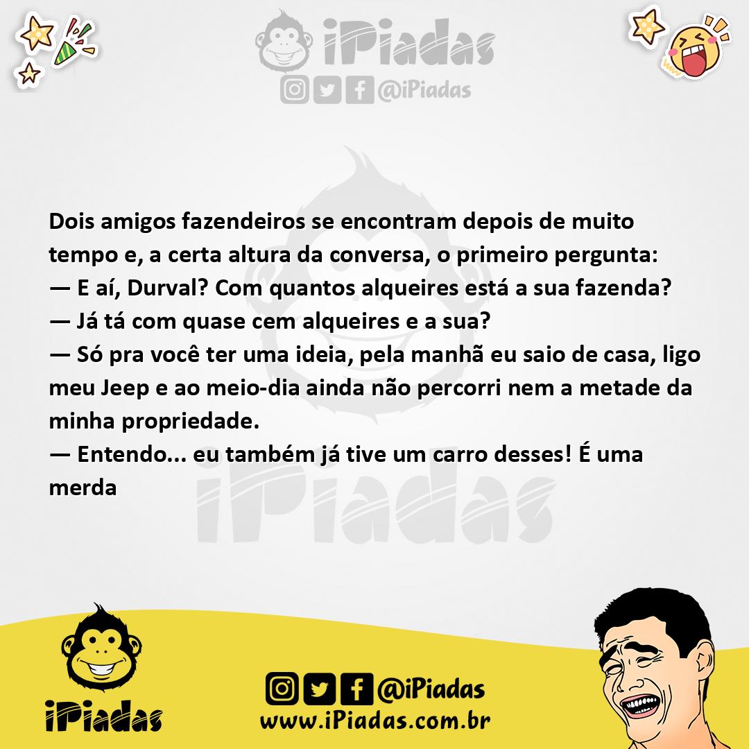 Ilustração da piada Tamanho da Fazenda no iPiadas