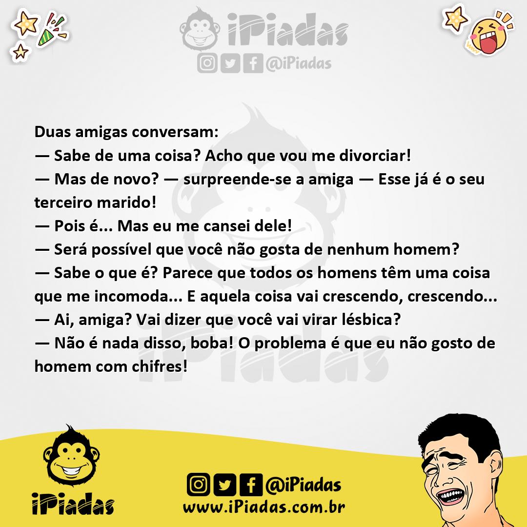 Ilustração da piada Terceiro Marido no iPiadas