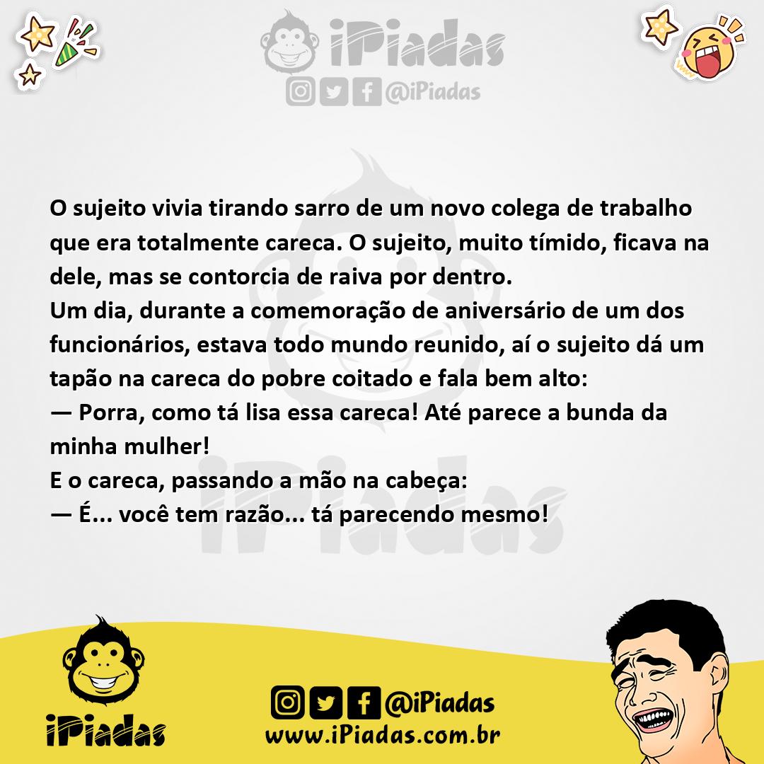 Ilustração da piada Tirador de Sarro no iPiadas