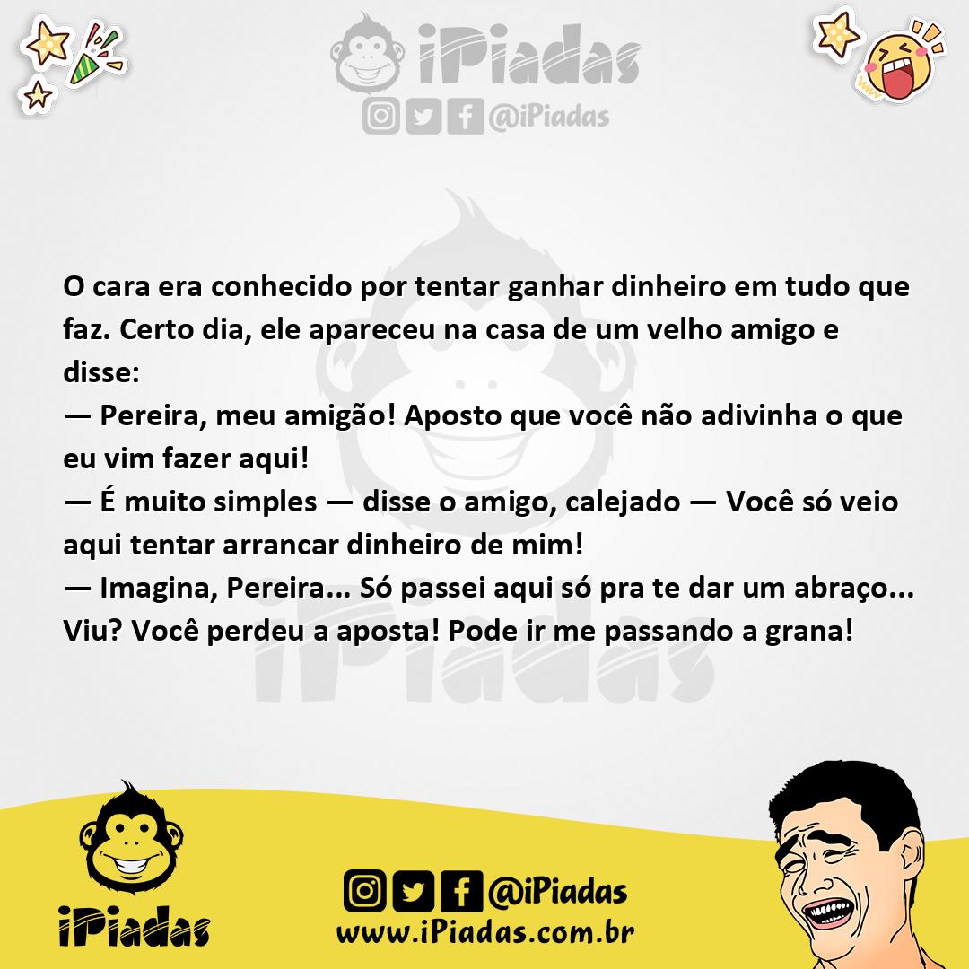 Ilustração da piada Visita do Amigo no iPiadas