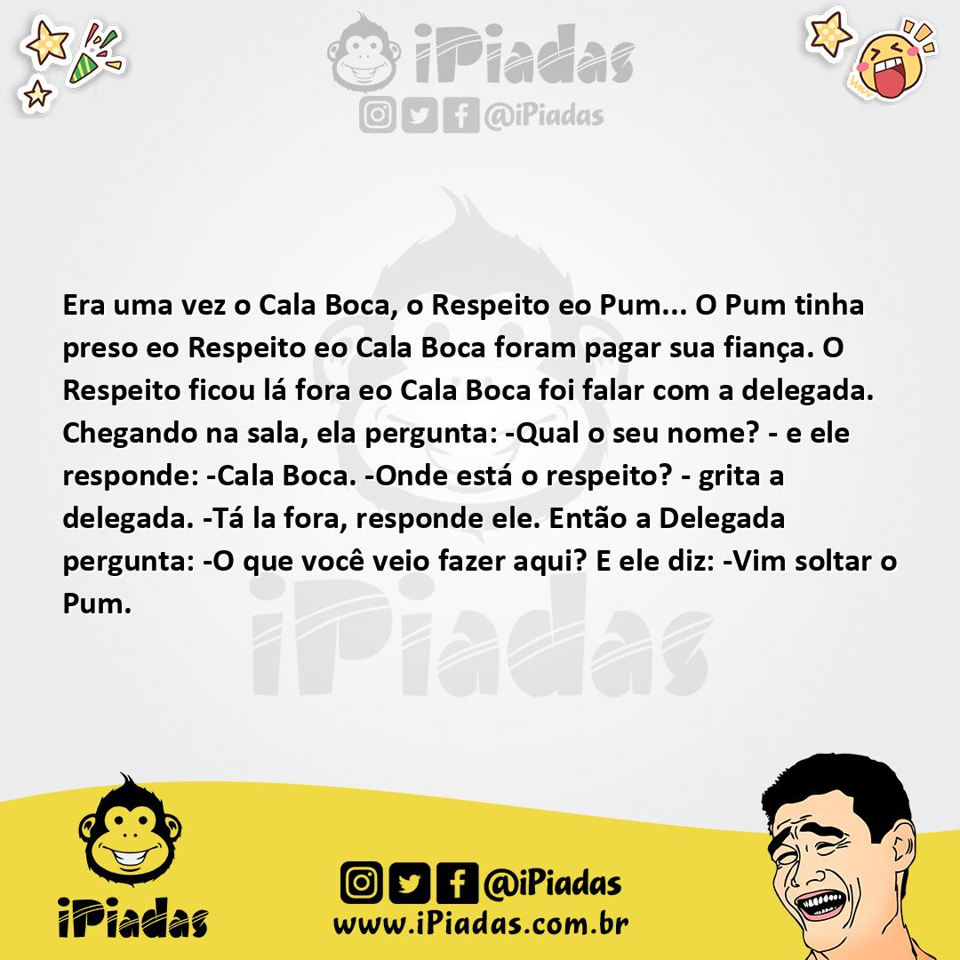 Ilustração da piada Amigo na delegacia no iPiadas