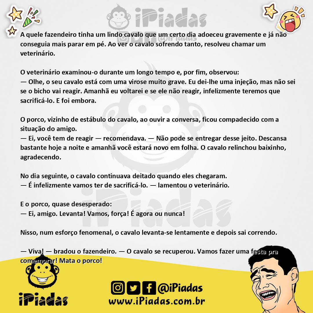 Ilustração da piada Amigos até a Morte no iPiadas