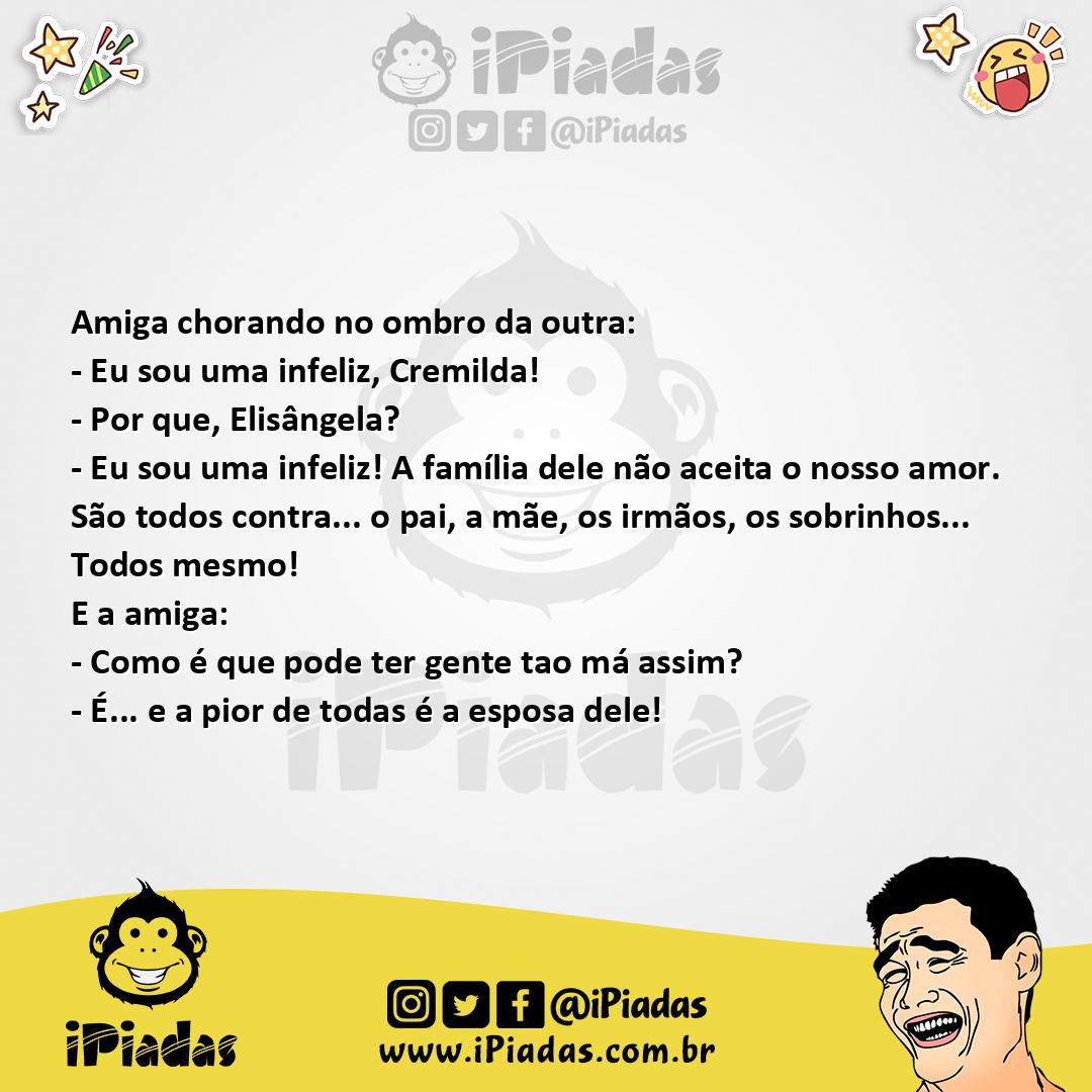 Ilustração da piada Amor difícil no iPiadas