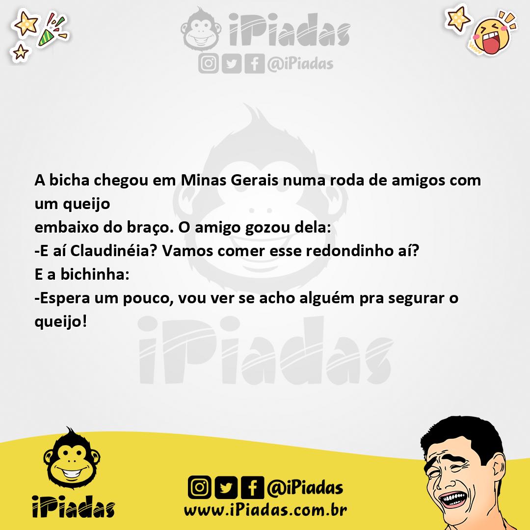 Ilustração da piada Bicha mineira no iPiadas
