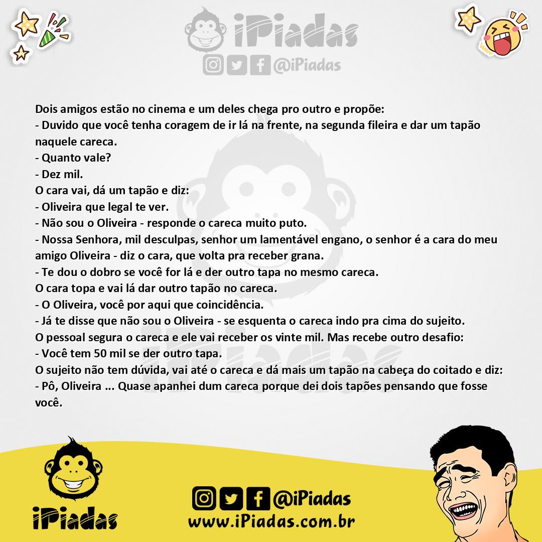 Ilustração da piada Brincadeira sadia na fila do cinema no iPiadas