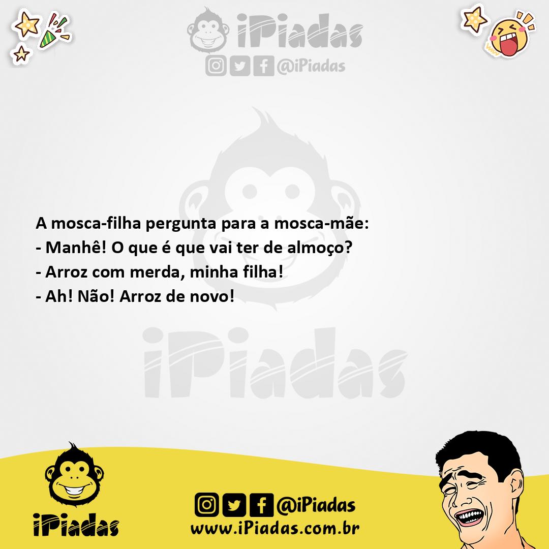 Ilustração da piada A Mosca e o Almoço no iPiadas