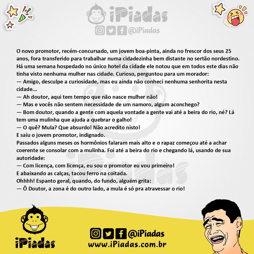 Ilustração da piada A Mulinha no iPiadas