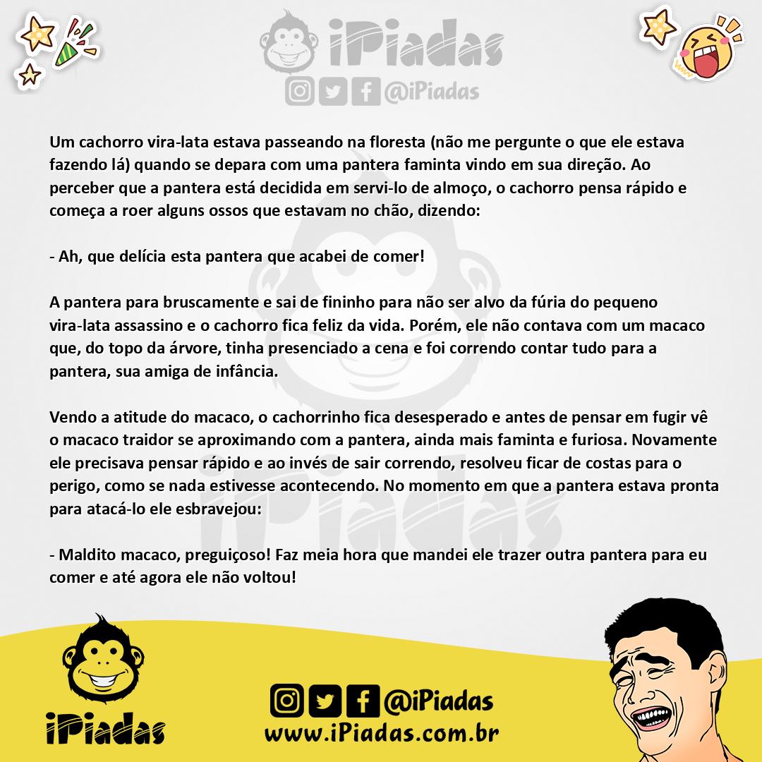 Ilustração da piada Bom de Improviso no iPiadas