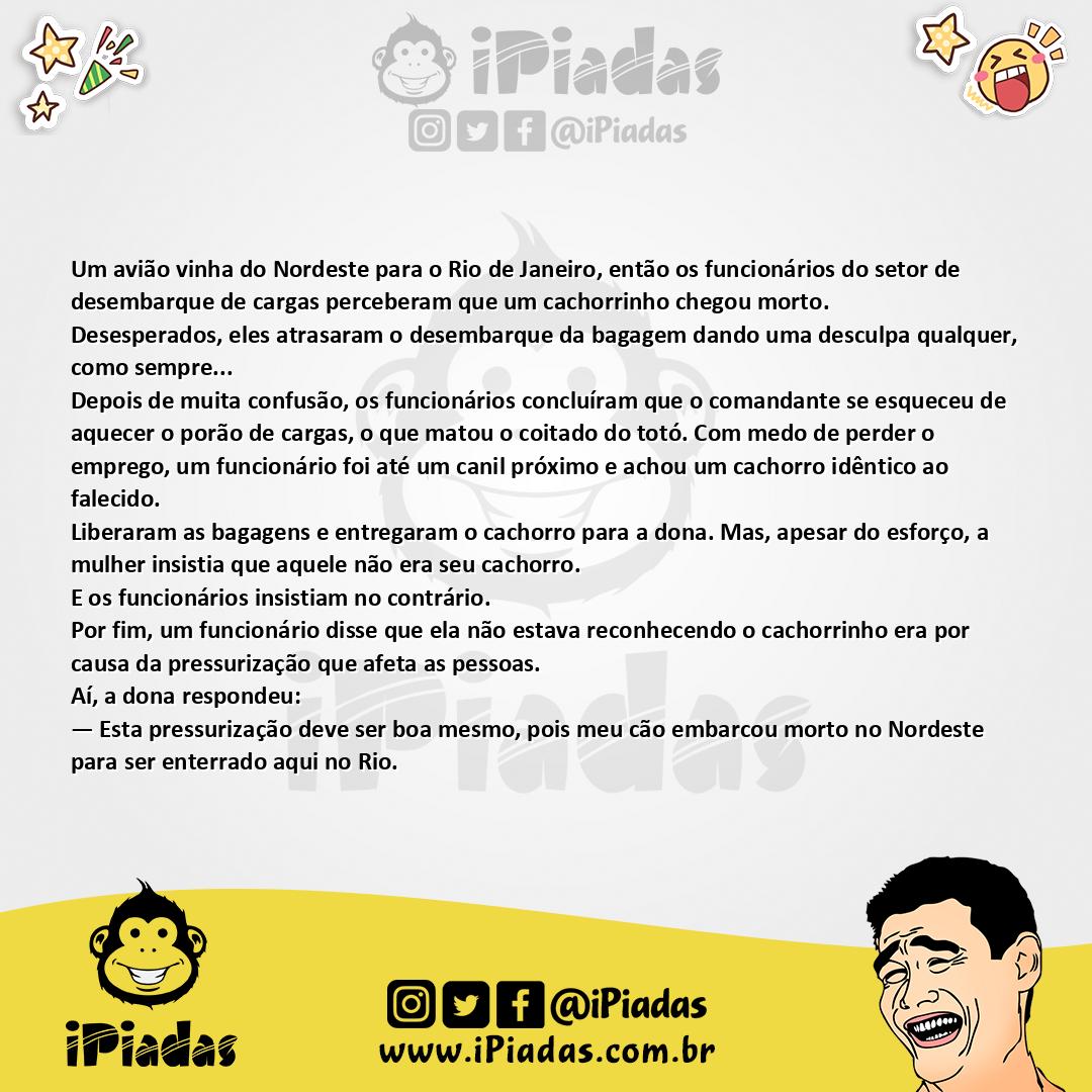Ilustração da piada Cão Morto no iPiadas