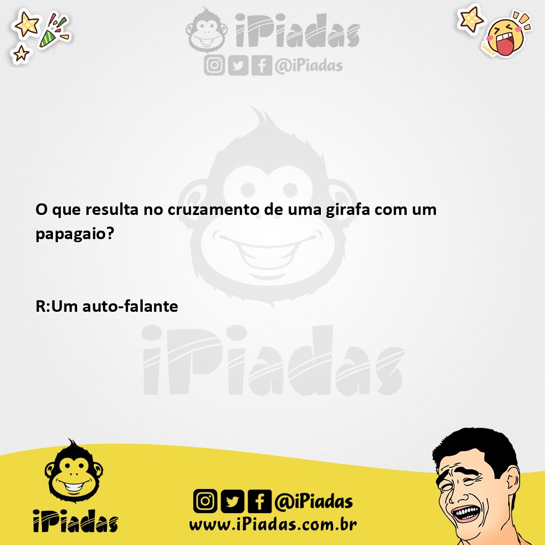 Ilustração da piada Cruzamentos no iPiadas