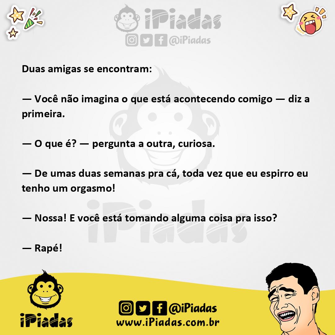 Ilustração da piada Espirro e Orgasmo no iPiadas