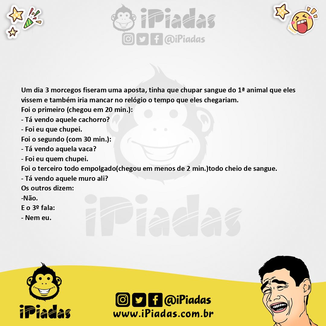 Ilustração da piada Morcegos no iPiadas