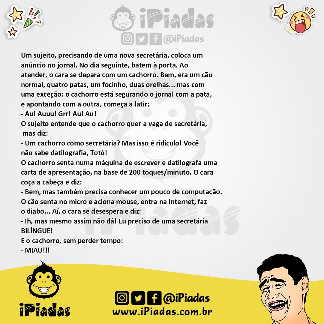 Nova secretária Nova secretária