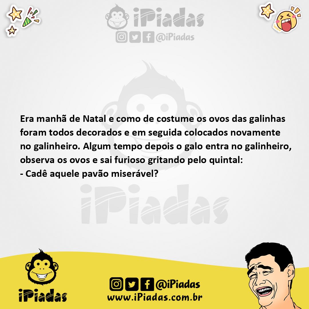 Ilustração da piada Ovos no Natal no iPiadas