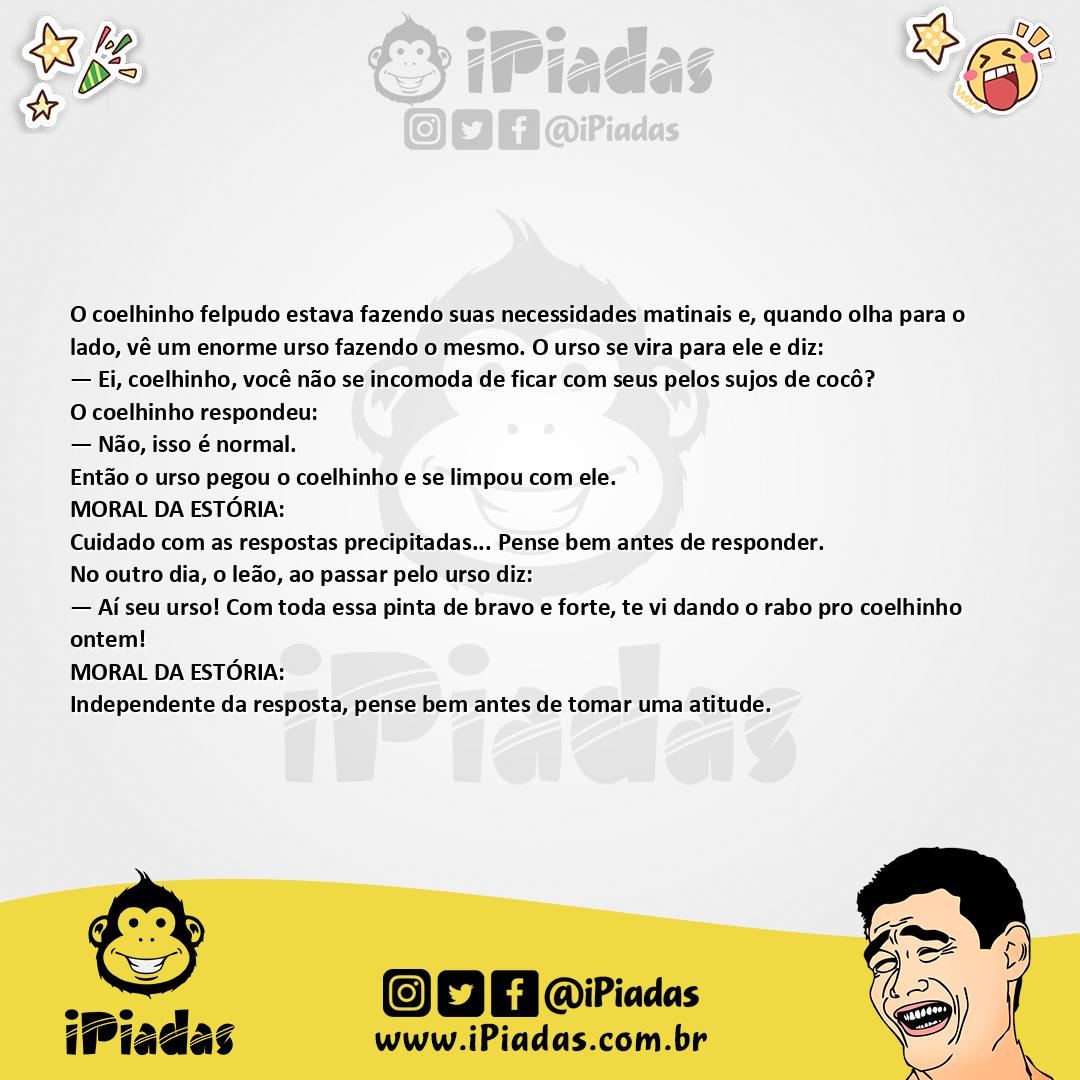 Ilustração da piada Pense Bem no iPiadas
