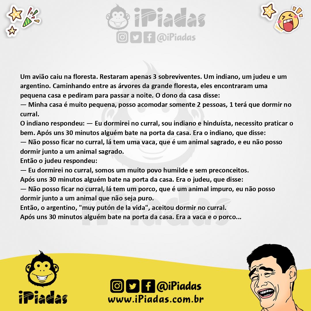 Ilustração da piada Dormir no Curral no iPiadas