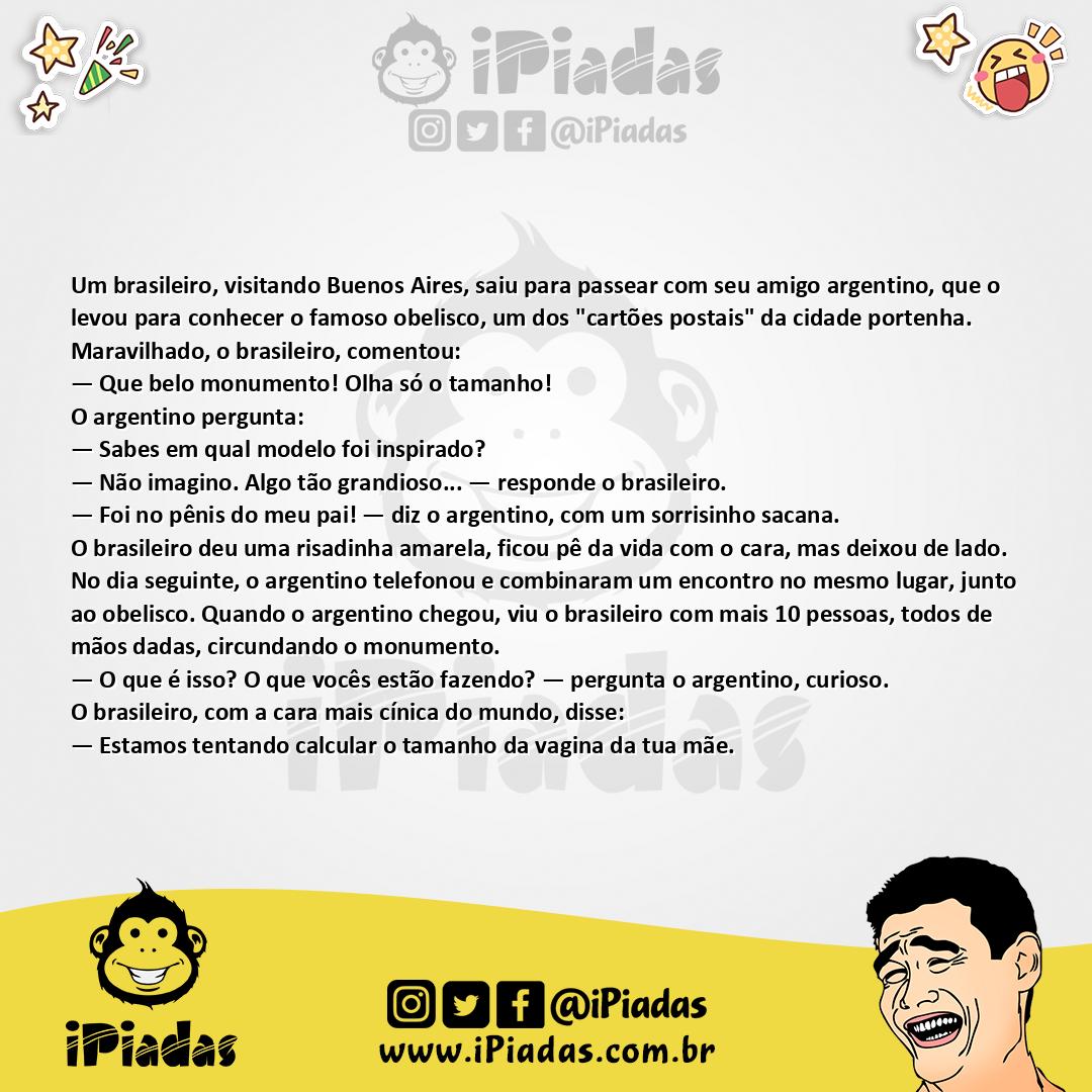 Ilustração da piada Vingança Brasileira no iPiadas