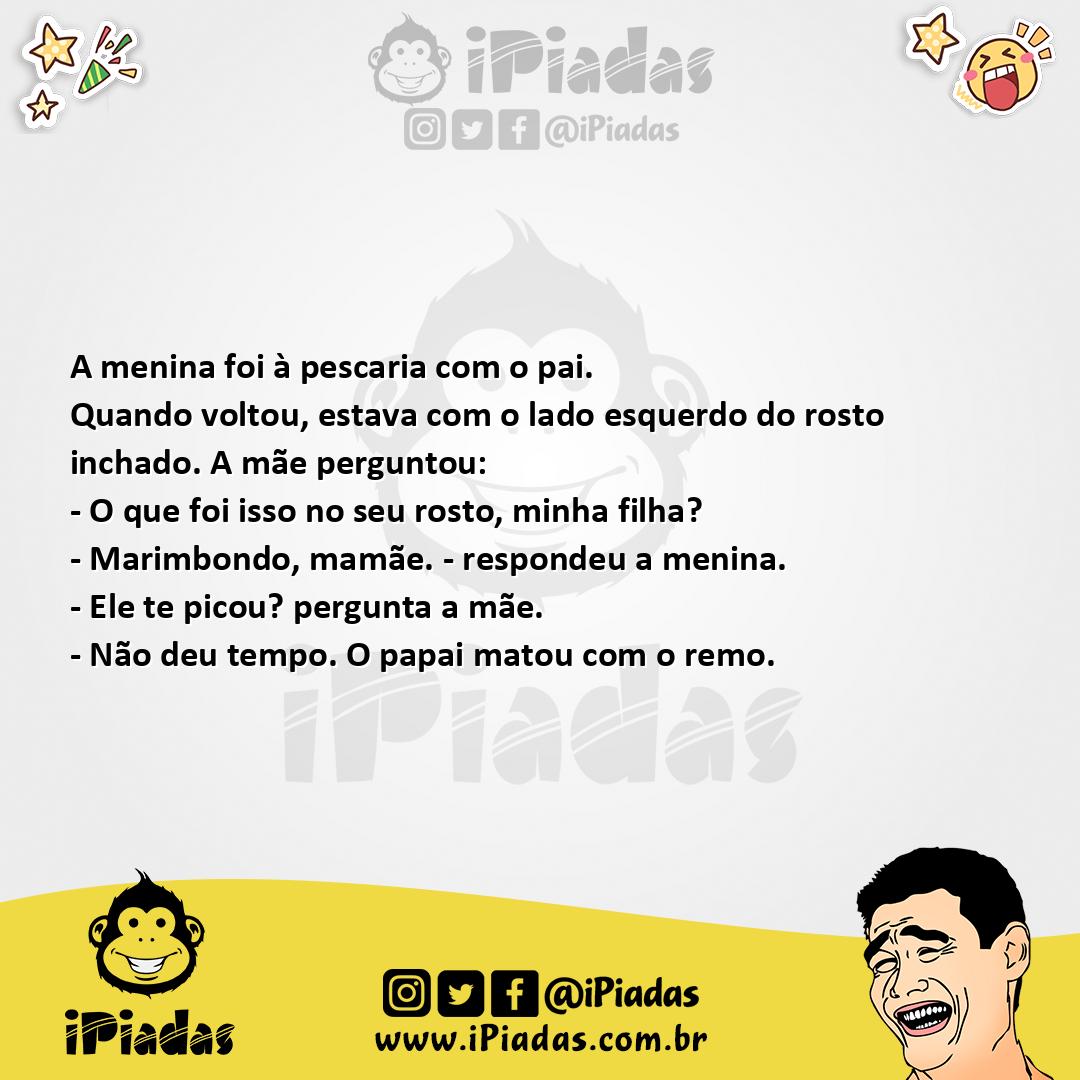 Ilustração da piada A pescaria da família no iPiadas