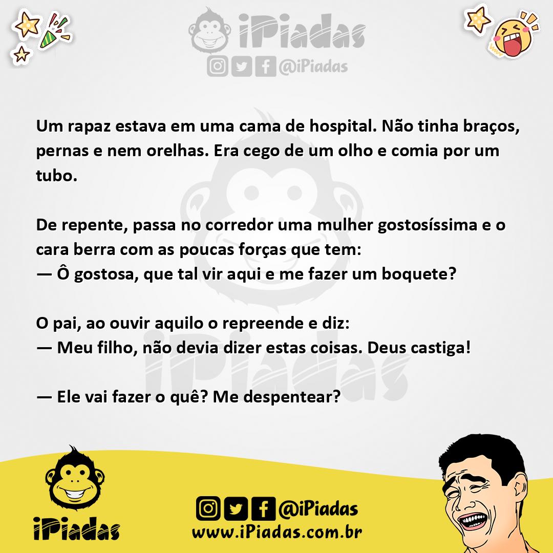 Ilustração da piada Castigo do Céus no iPiadas