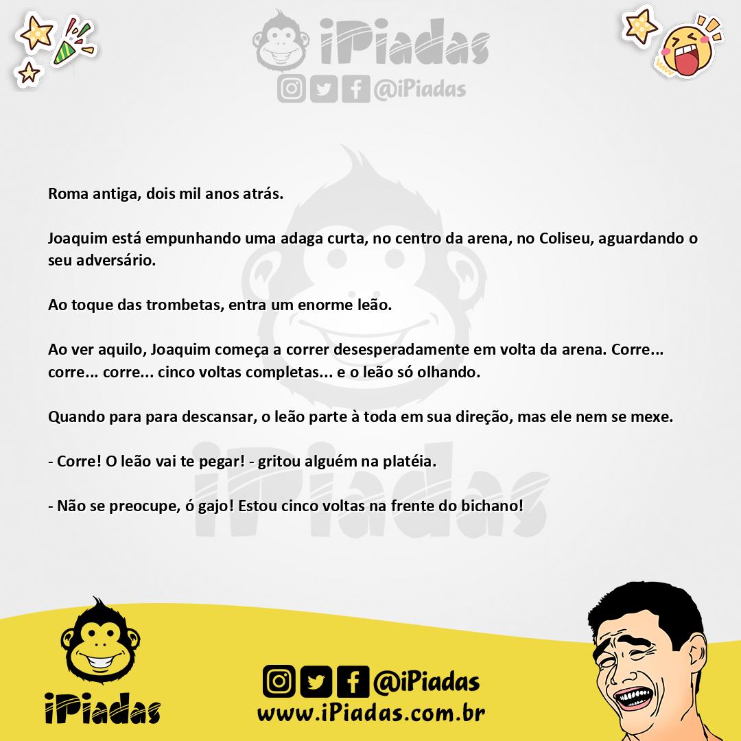 Ilustração da piada No Coliseu no iPiadas