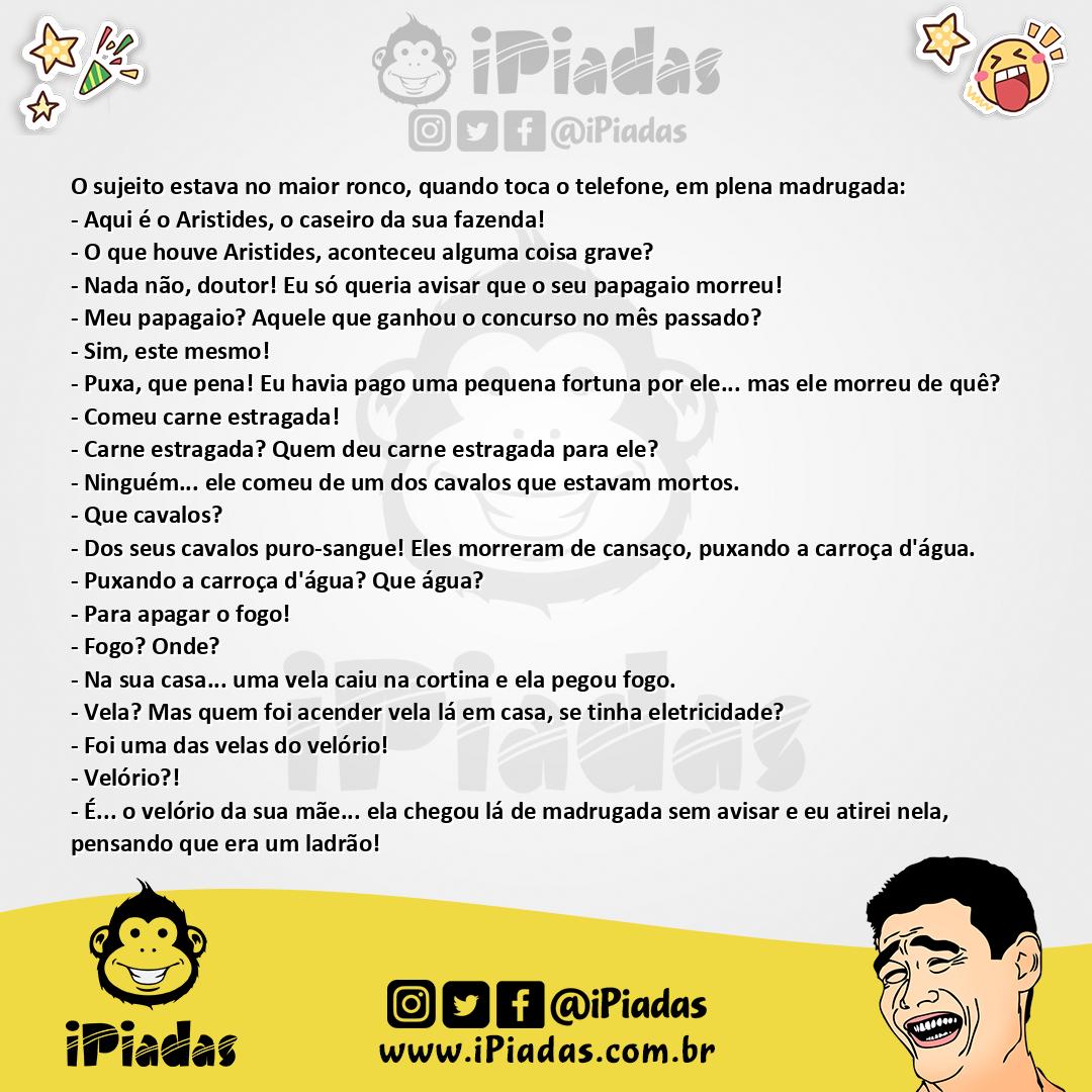 Ilustração da piada O Caseiro Atrapalhado no iPiadas