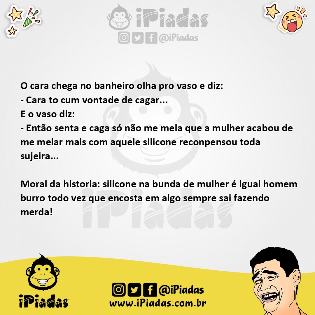 Ilustração da piada O Koco e o silicone no iPiadas