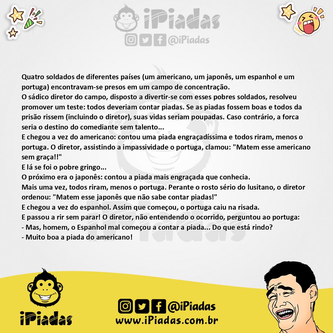 Ilustração da piada Os soldados no iPiadas